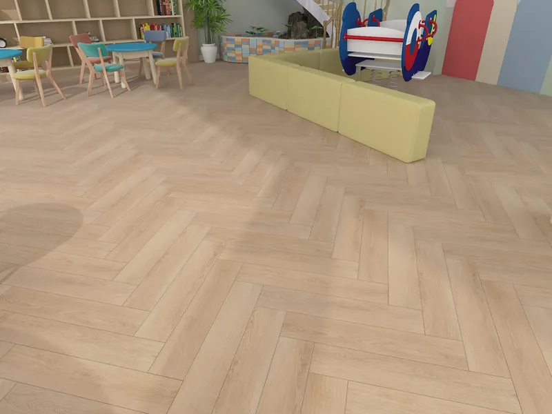 Interieur met Woods Desert Visgraat