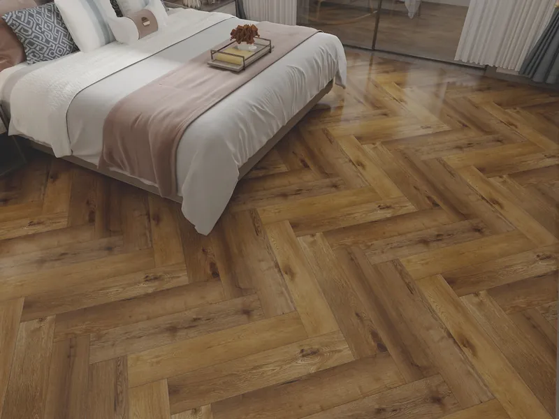 Interieur met Grande Sugar Oak Visgraat