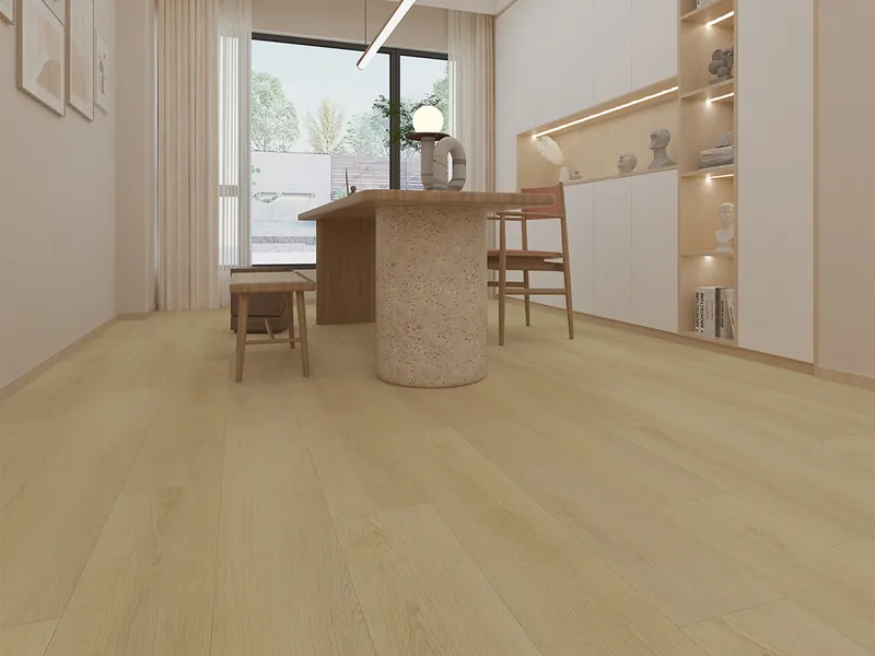 Interieur met Woods Sunny Oak Plank