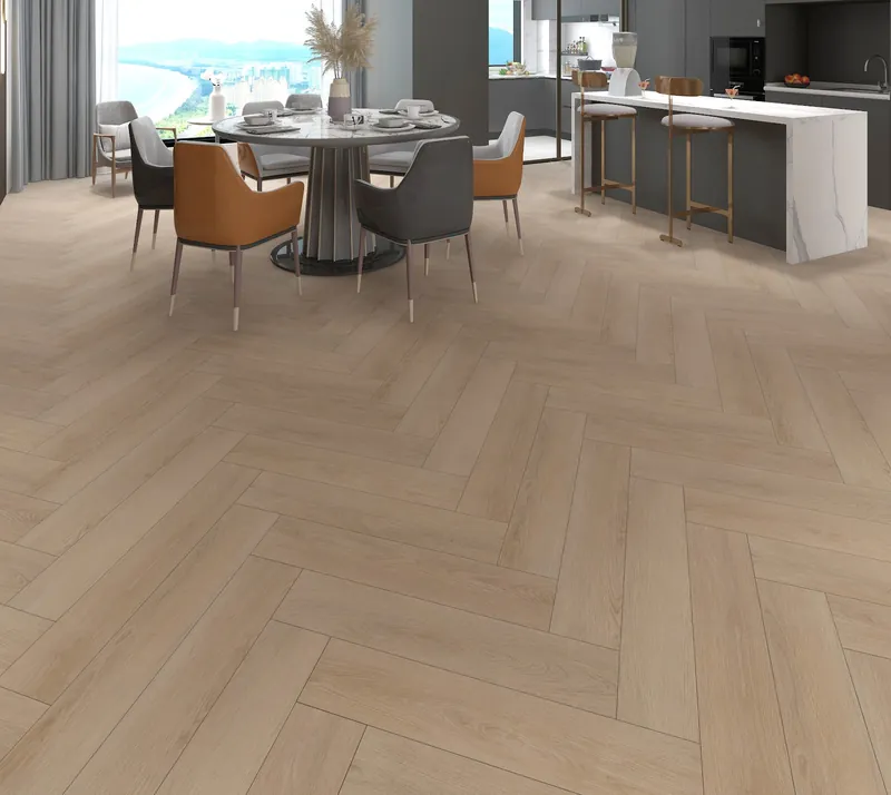 Interieur met Woods Slate Visgraat